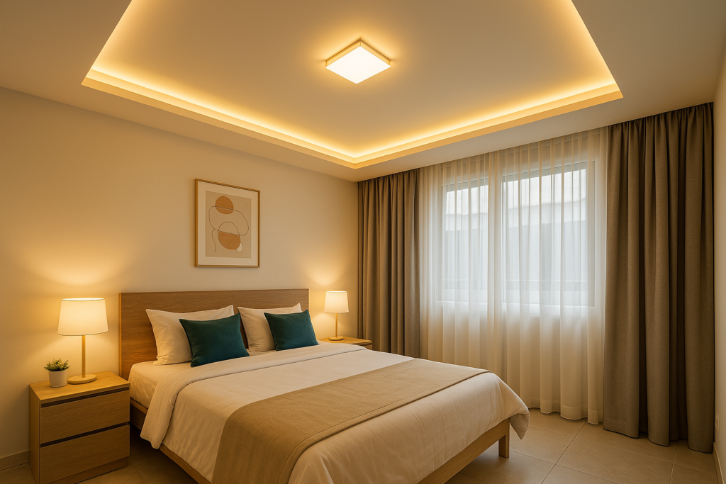 POP False Ceilings with Cove Lighting