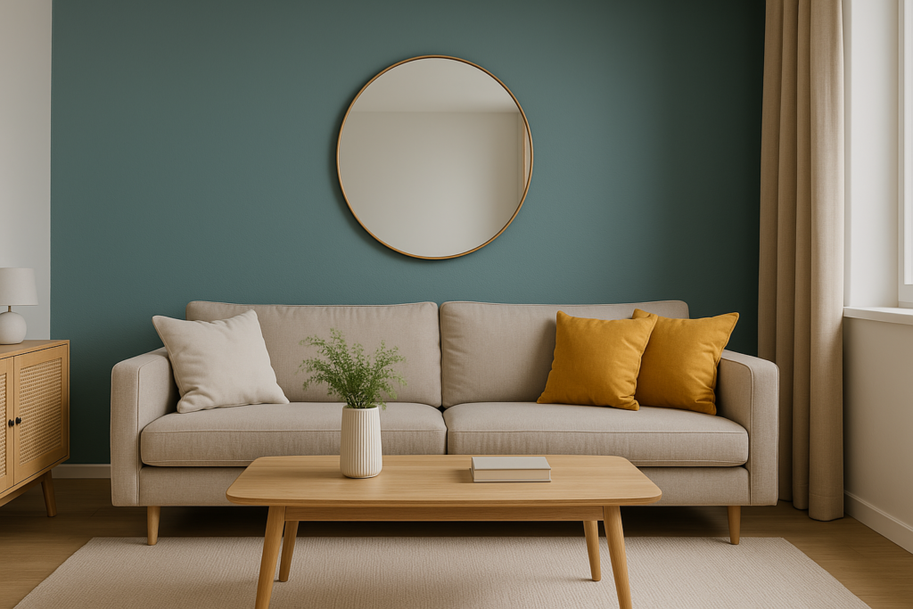 Neutral Wall Colours with Accent Walls