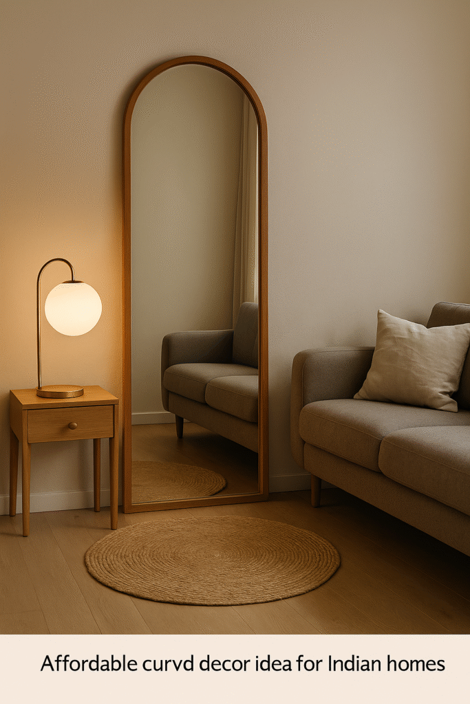 Affordable curved decor ideas for Indian homes.