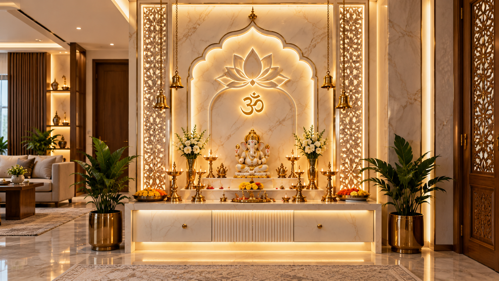 modern mandir design for home